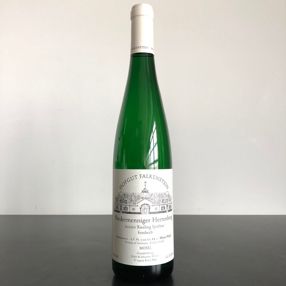 2022 Hofgut Falkenstein, Niedermenniger Herrenberg Riesling Spatlese feinherb AP-11, Saar, Germany