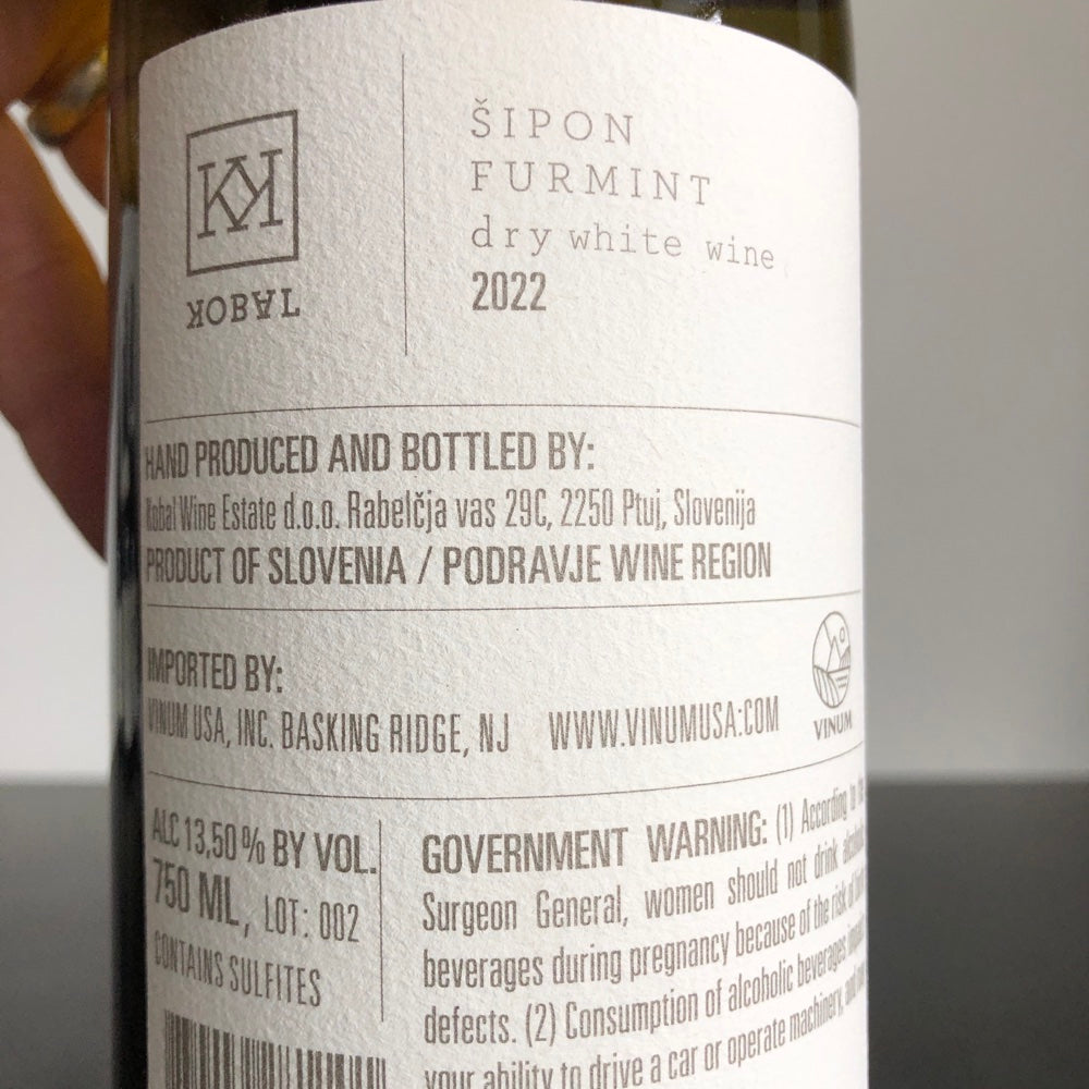 2022 KOBAL 'WHITE LABEL' Furmint