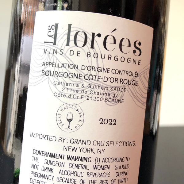 2022 Les Horees Bourgogne Rouge Le Vieux Sage, Burgundy, France