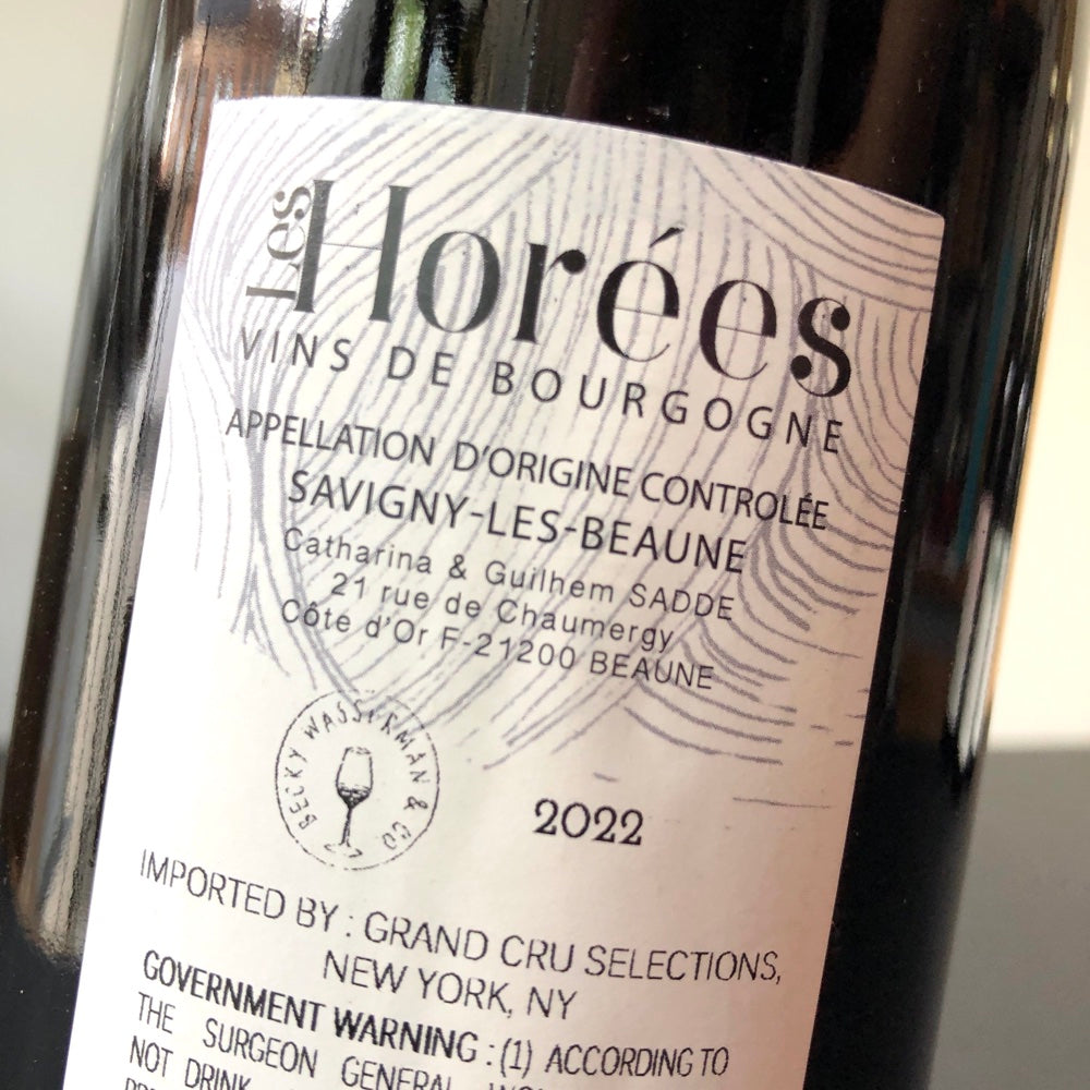 2022 Les Horees Savigny-les-Beaune Les Plaisirs et les Jours, Cote de Beaune, France