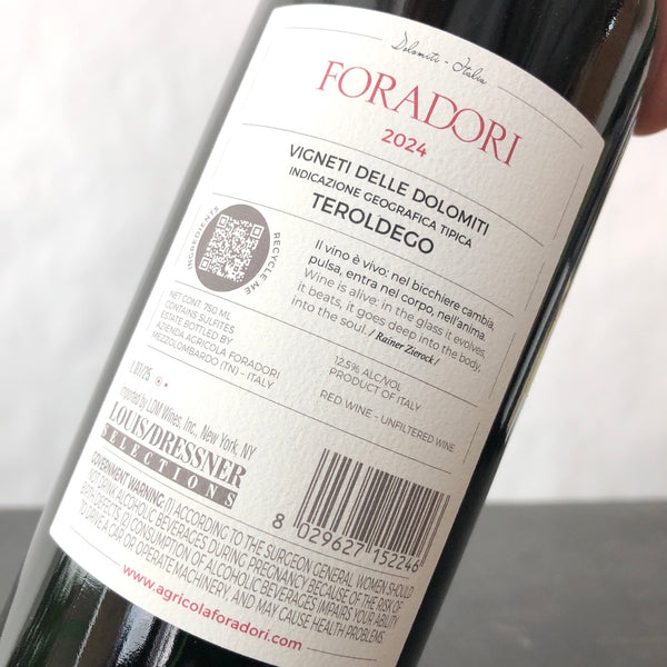 2024 Foradori, Teroldego 'Vigni delle Dolomiti'