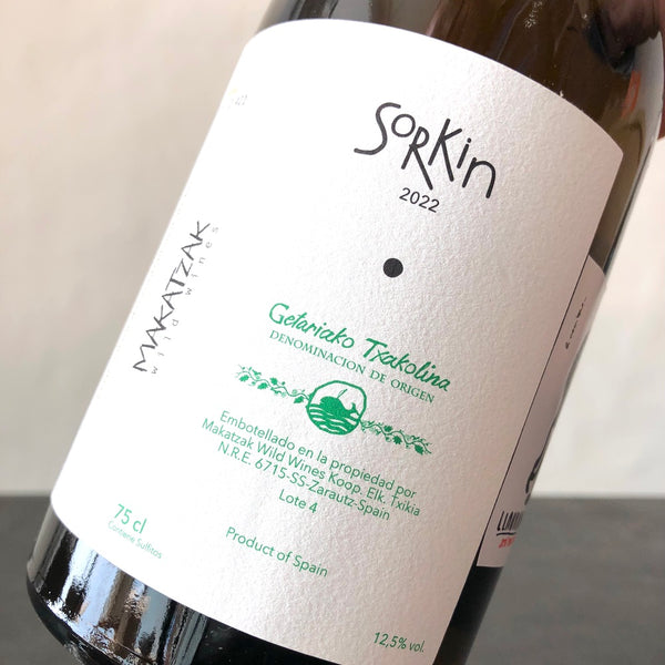 2022 Makatzak Wild Wines  Sorkin Getariako Txakolina, Spain