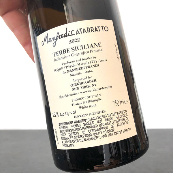 2022 Manfredi Franco 'Ferla' Catarratto Terre Siciliane IGT Sicily, Italy