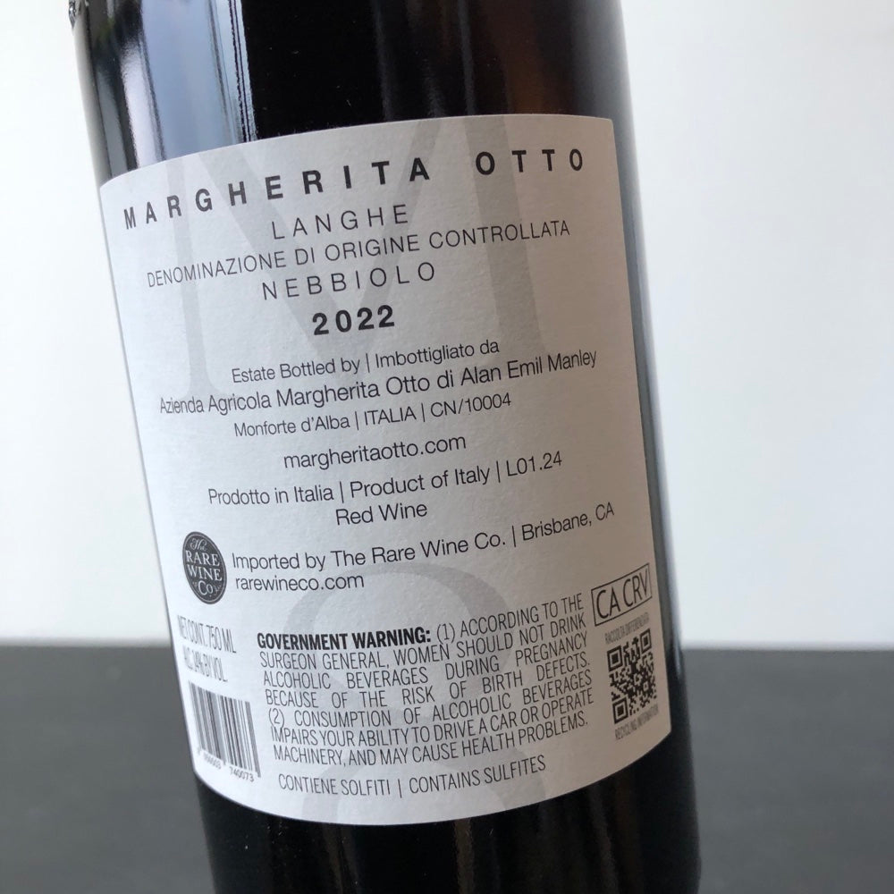 2022 Margherita Otto Langhe Nebbiolo, Piedmont, Italy