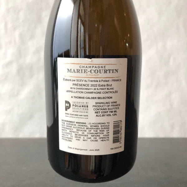 2022 Marie Courtin, Presence Extra Brut, Champagne, France