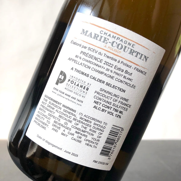 2022 Marie Courtin, Presence Extra Brut, Champagne, France