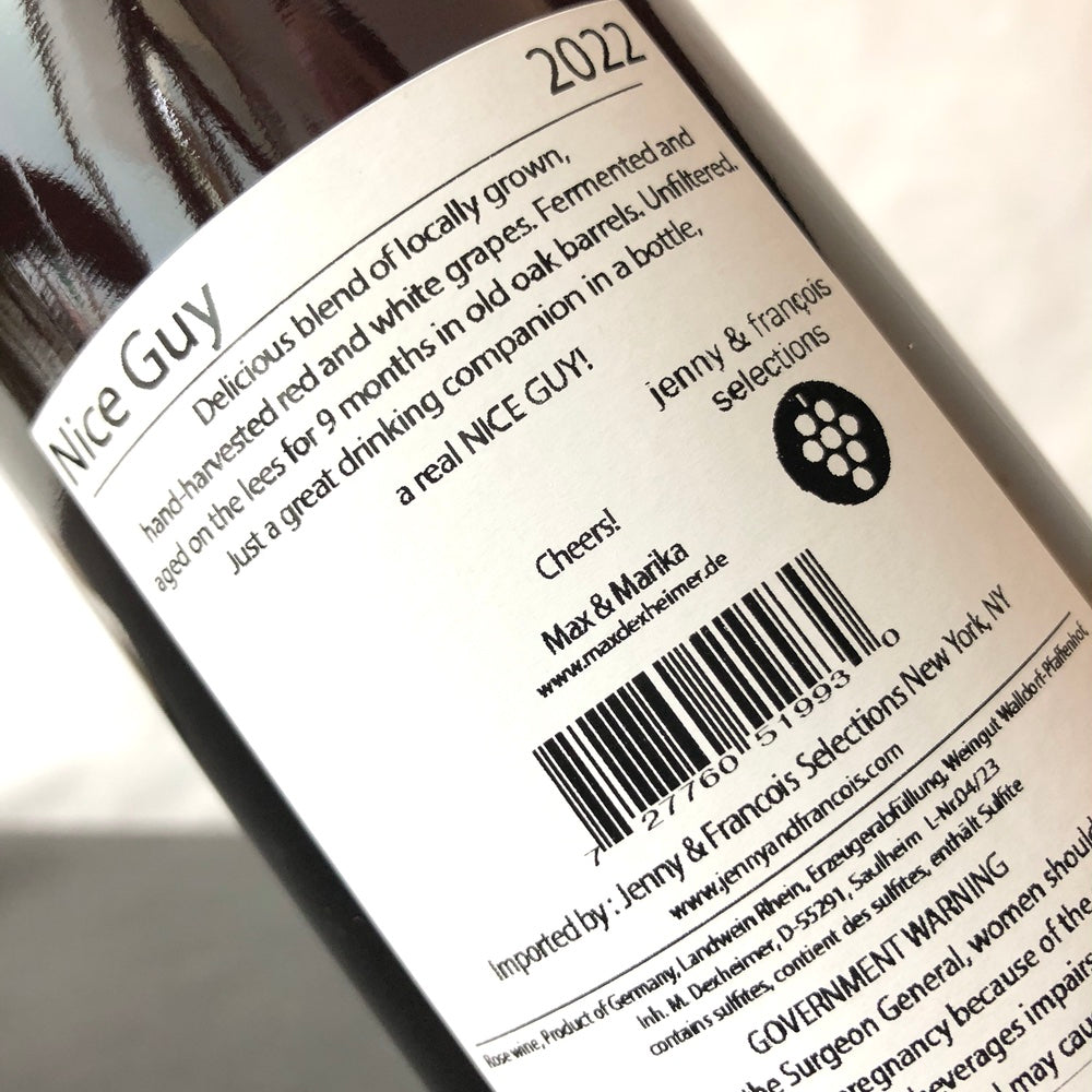 2022 Max Deheimer 'Nice Guy' Rosé Rheinhessen, Germany