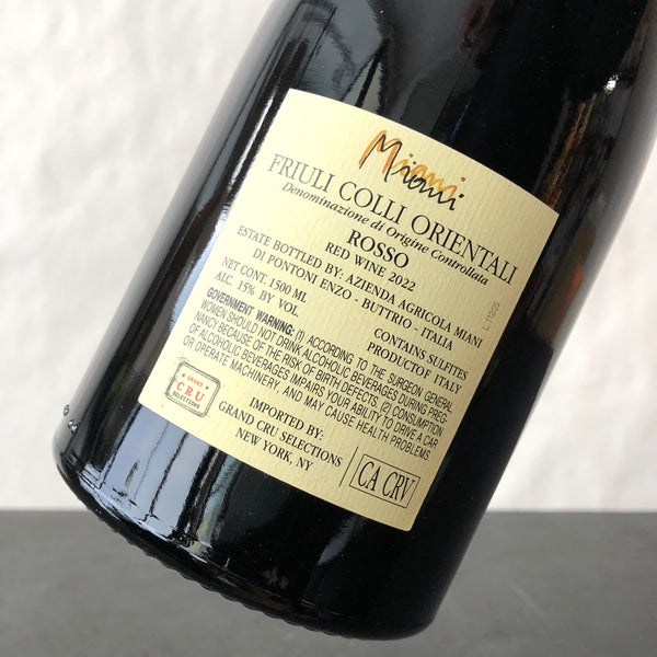 2022 Miani Rosso Colli Orientali del Friuli, Friuli-Venezia Giulia, Italy 1.5L Magnum