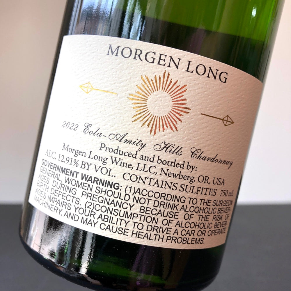 2022 Morgen Long Eola-Amity Hills Chardonnay, Oregon, USA