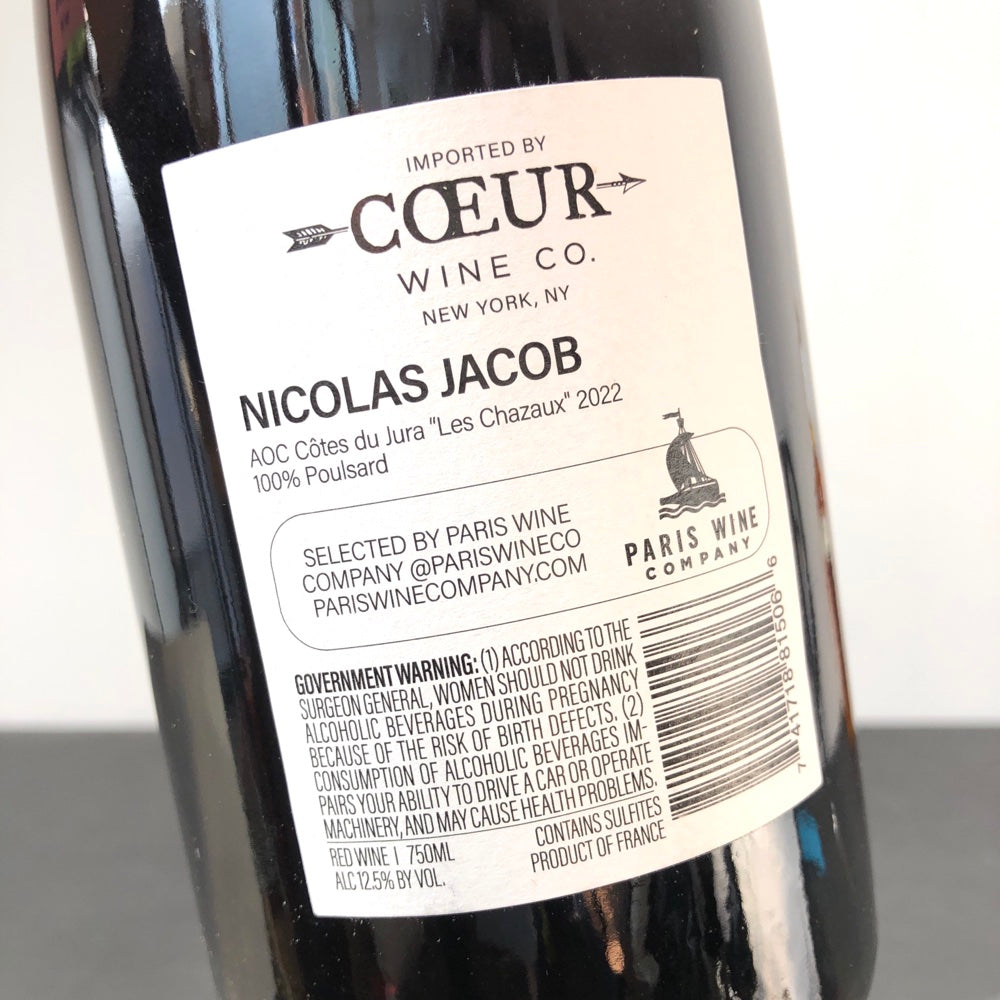 2022 Nicolas Jacob Cotes du Jura Les Chazaux Poulsard, France