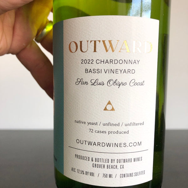 2022 Outward Bassi Vineyard Chardonnay San Luis Obispo County, USA