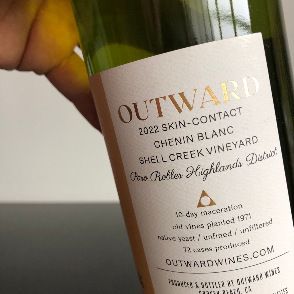 2022 Outward Shell Creek Vineyard Skin-Contact Chenin Blanc Paso Robles, USA