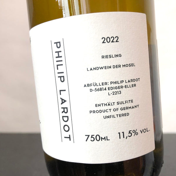 2022 Philip Lardot, Riesling 'Der Bauer' Landwein Trocken, Mosel, Germany