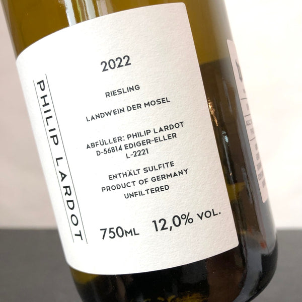 2022 Philip Lardot, Riesling 'die Winzerin' Landwein Trocken, Mosel, Germany