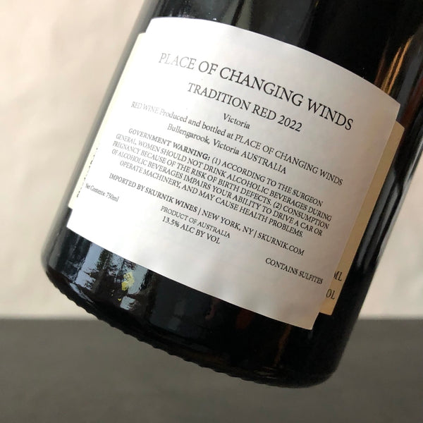 2022 Place of Changing Winds 'Tradition' Red, Macedon Ranges, Australia