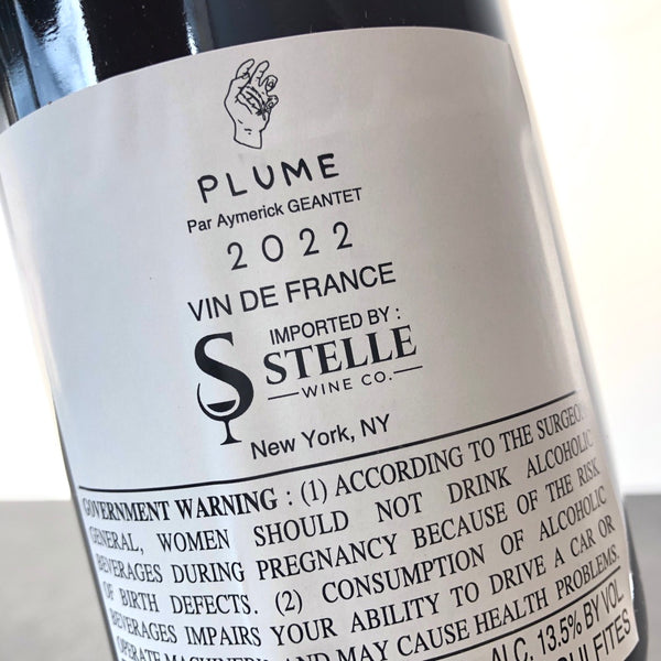 2022 Plume Pinot Noir, Rotalier VdF, Jura