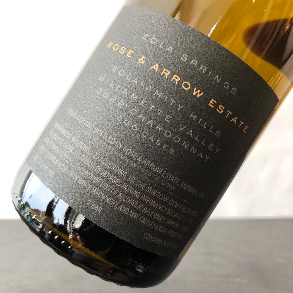 2022 Rose & Arrow Estate Eola Springs Chardonnay Eola-Amity Hills, USA