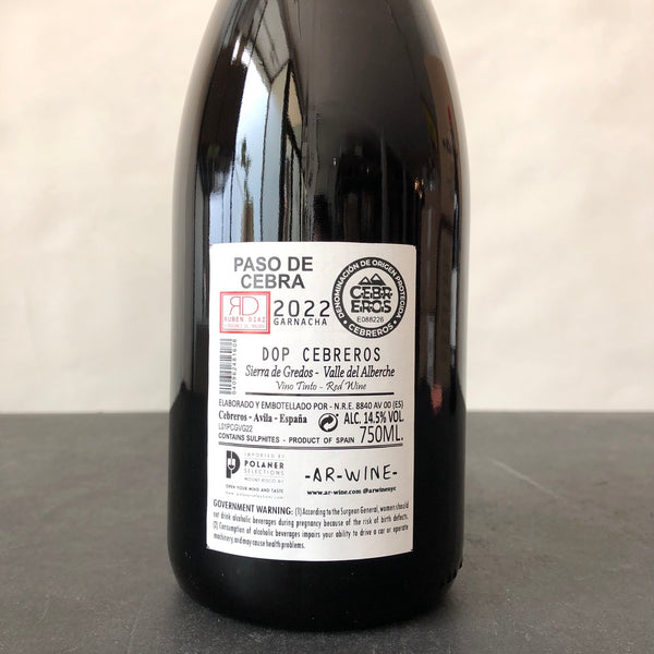 2022 Ruben Diaz, 'Paso de Cebra' Garnacha, Vino de la Tierra de Castilla y León