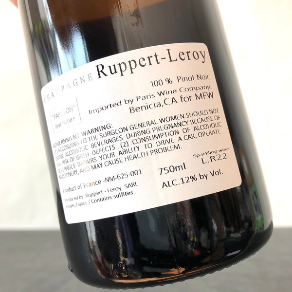 2022 Ruppert-Leroy Cuvee Papillon Brut Nature Champagne, France