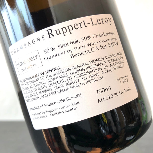 2022 Ruppert-Leroy, Fosse-Grely Brut Nature Champagne, France