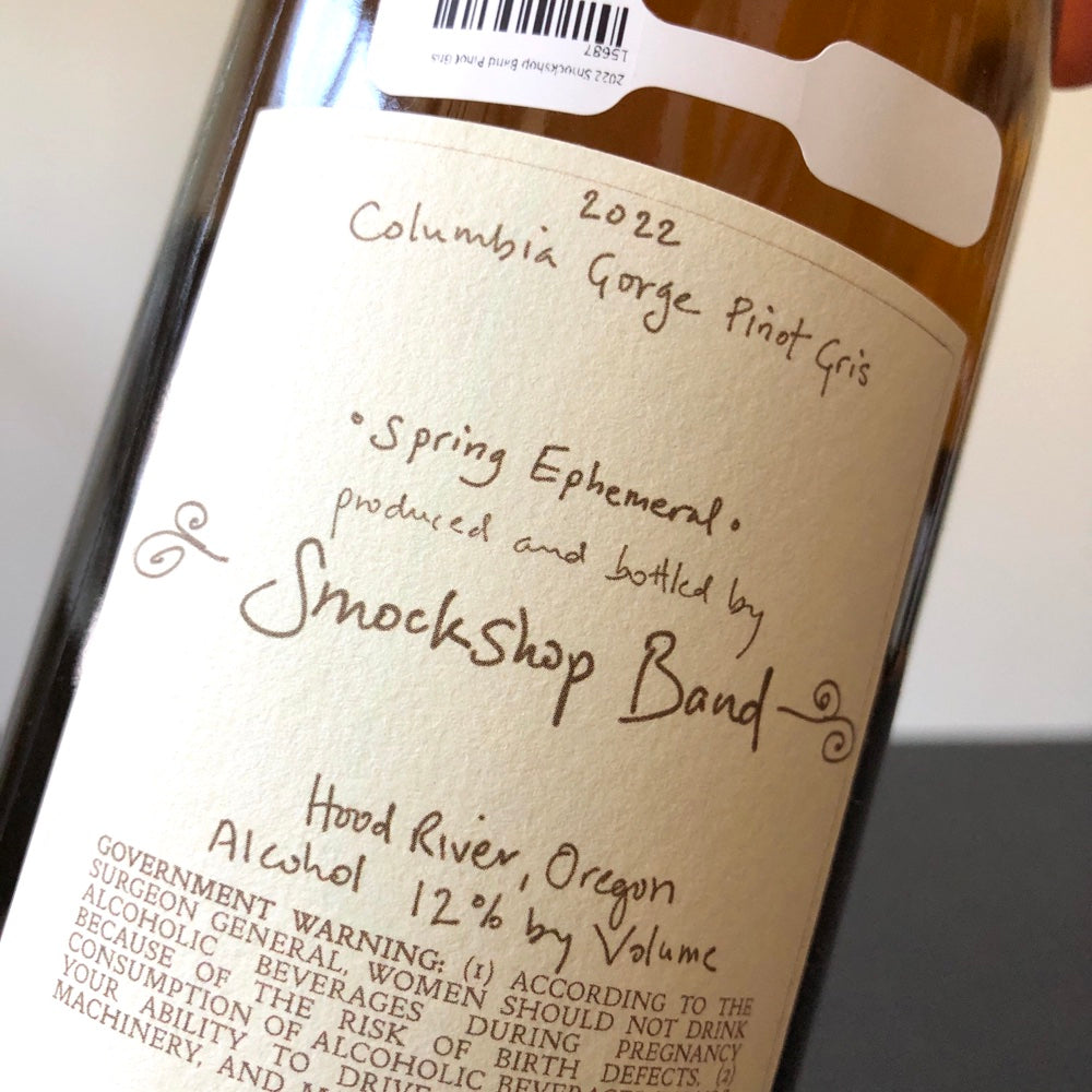 2022 Smockshop Band Pinot Gris "Spring Ephemeral" Columbia Gorge