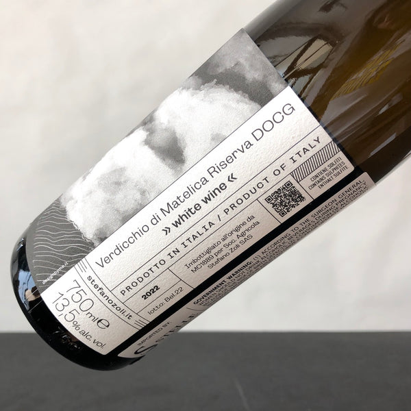 2022 Stefano Zoli Verdicchio di Matelica Riserva, Marche, Italy
