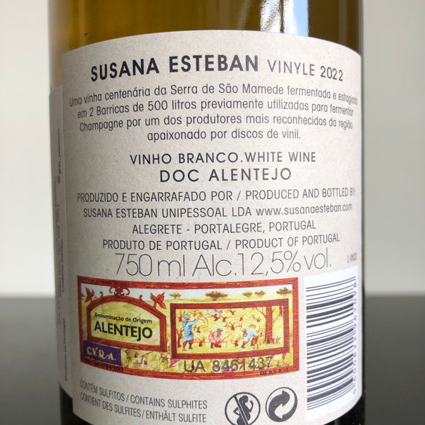 2022 Susana Esteban 'Vinyle', Vinho Regional Alentejano, Portugal