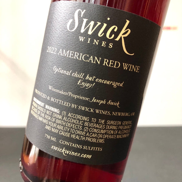 2022 Swick Wines Chillable Red, Oregon