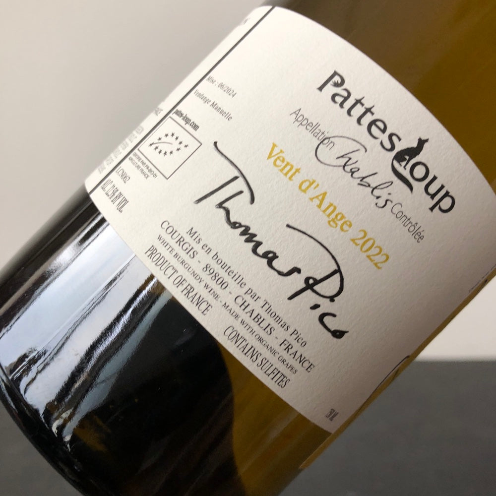 2022 Thomas Pico Domaine Pattes Loup Chablis Vent D'Ange Mise Tardive, Burgundy, France