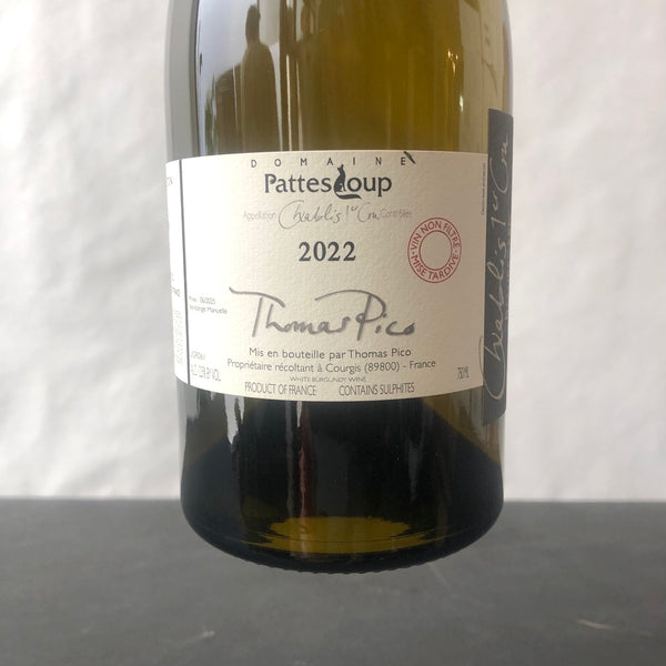 2022 Thomas Pico Domaine Pattes Loup Les Beauregards, Chablis Premier Cru, France