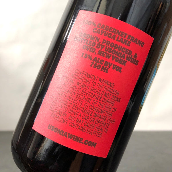2022 Usonia Cabernet Franc 'New Suns' Cayuga Lake, USA