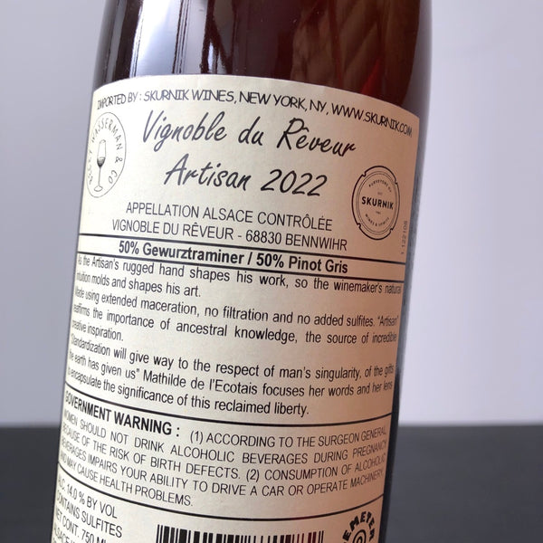 2022 Vignoble du Reveur Artisan, Alsace, France