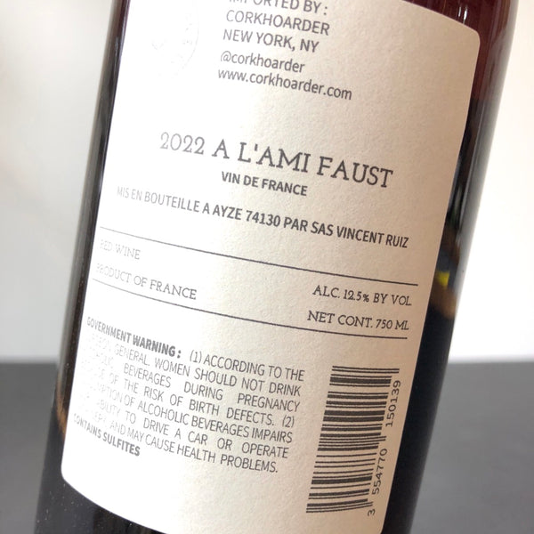 2022 Vincent Ruiz 'L'Ami Faust' Grenache Noir, Vin de France