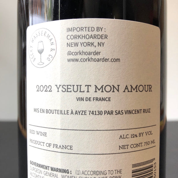 2022 Vincent Ruiz 'Yseult Mon Amour' Syrah, Vin de France