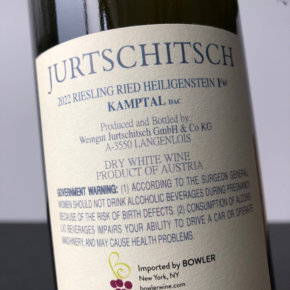 2022 Weingut Jurtschitsch Heiligenstein Erste Lage Riesling OTW, Kamptal, Austria