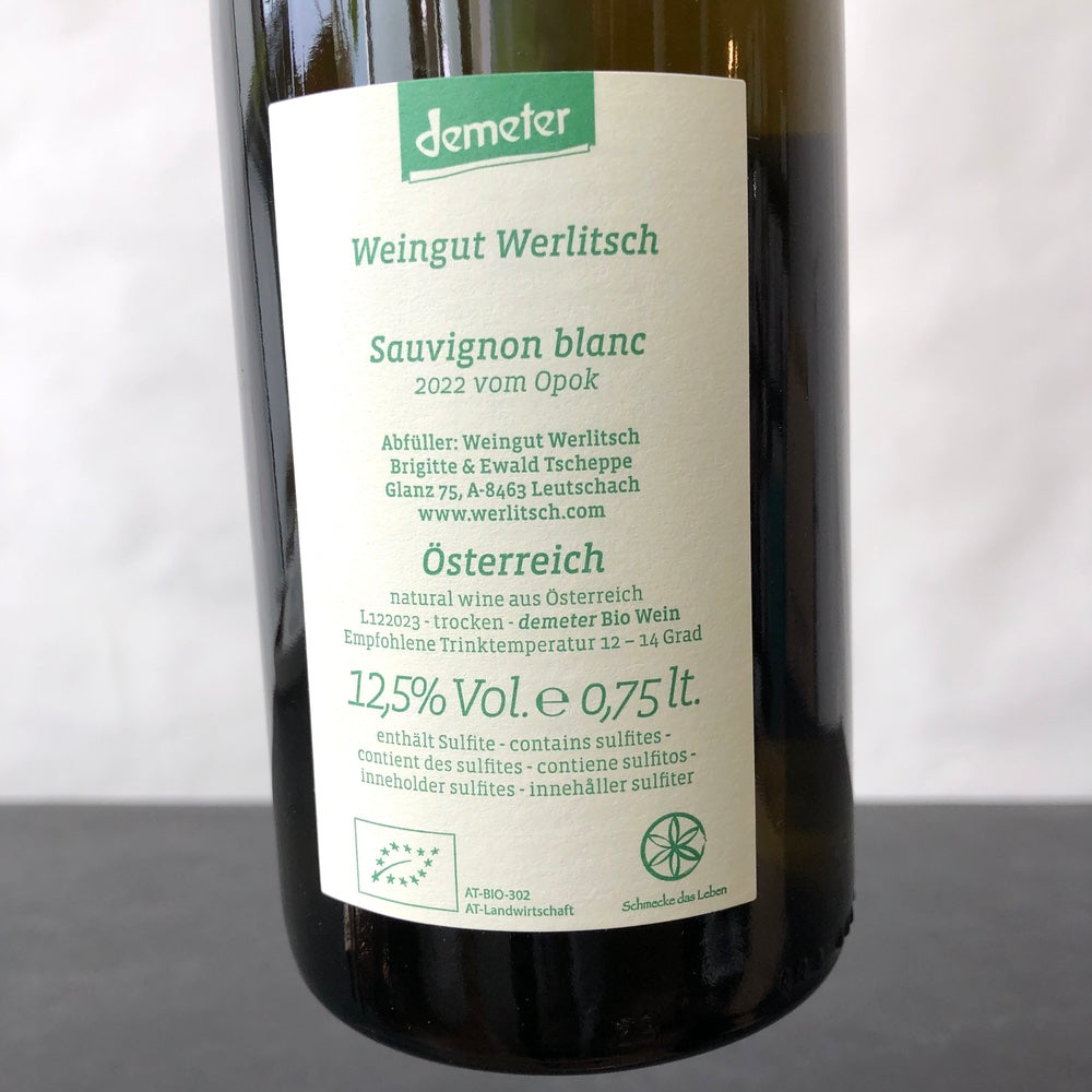 2022 Weingut Werlitsch Sauvignon Blanc Vom Opok, Sudsteiermark, Austria