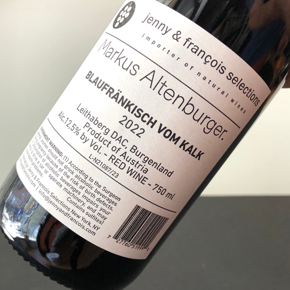 2022 Weingut Markus Altenburger Vom Kalk Blaufrankisch, Burgenland, Austria