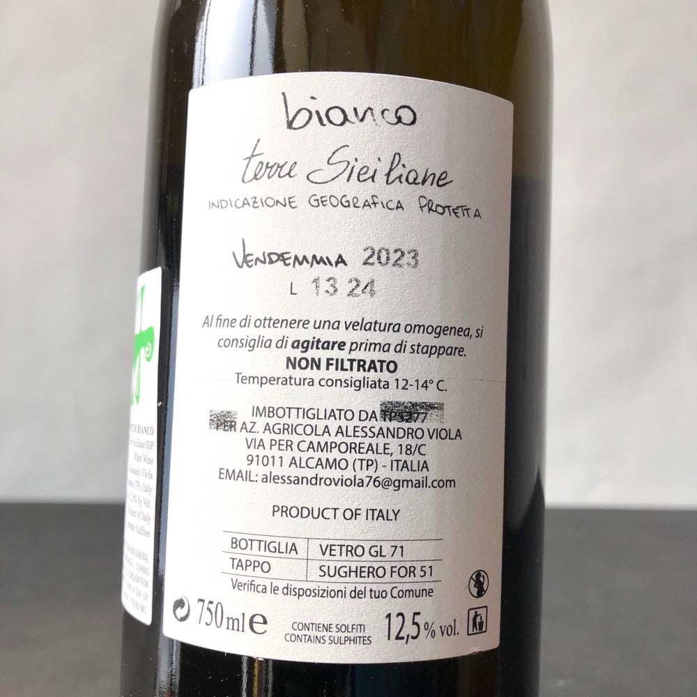 2023 Alessandro Viola Note di Bianco Terre Siciliane IGT, Sicily, Italy