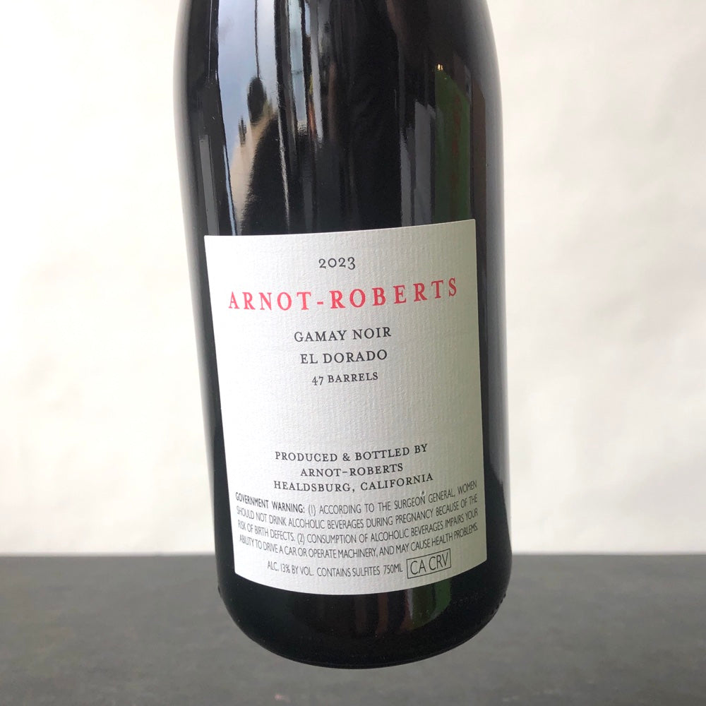 2023 Arnot-Roberts Witters Vineyard Gamay Noir El Dorado