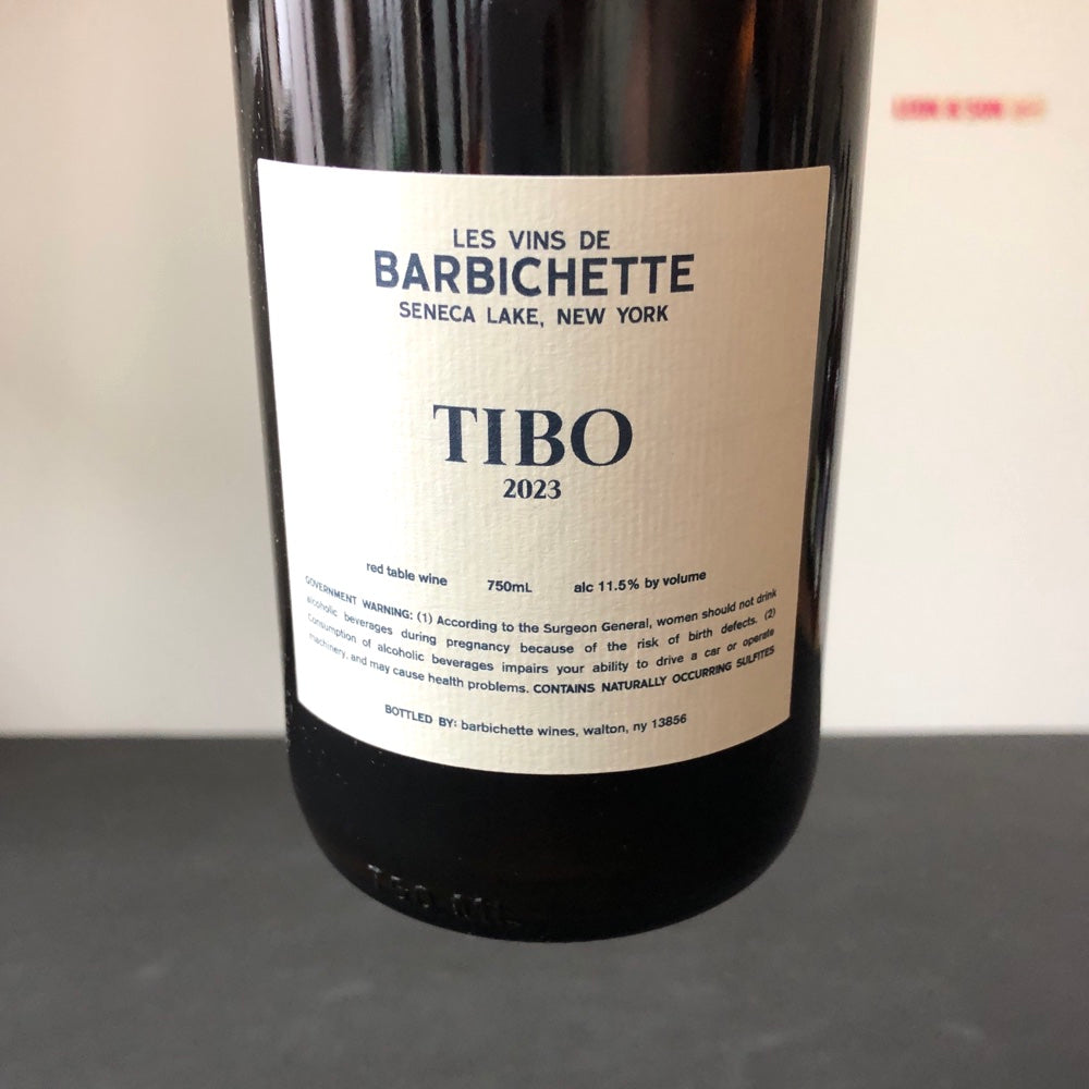 2023 Barbichette, 'Tibo' Pinot Noir, Seneca Lake, New York