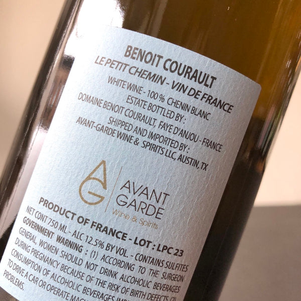 2023 Benoit Courault Le Petit Chemin VDF Blanc, Loire, France