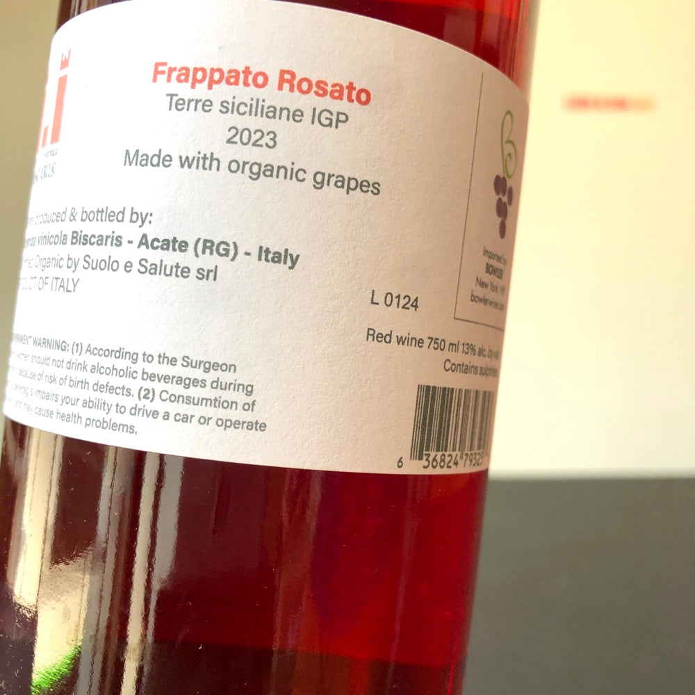 2023 Biscaris Frappato Rosato, Sicily, Italy