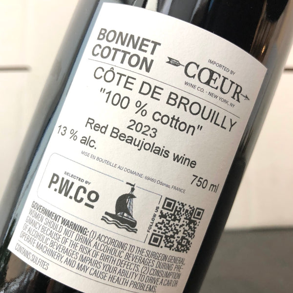 2023 Bonnet-Cotton, Cote de Brouilly 100% Cotton, Beuajolais, France