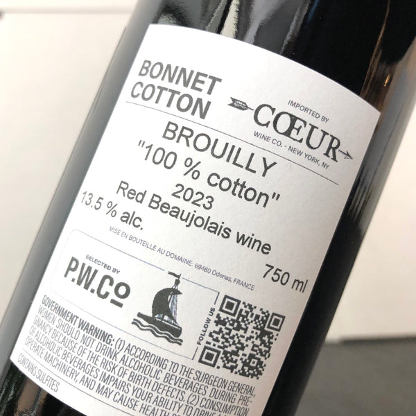 2023 Bonnet Cotton, Brouilly '100% Cotton', Beaujolais, France