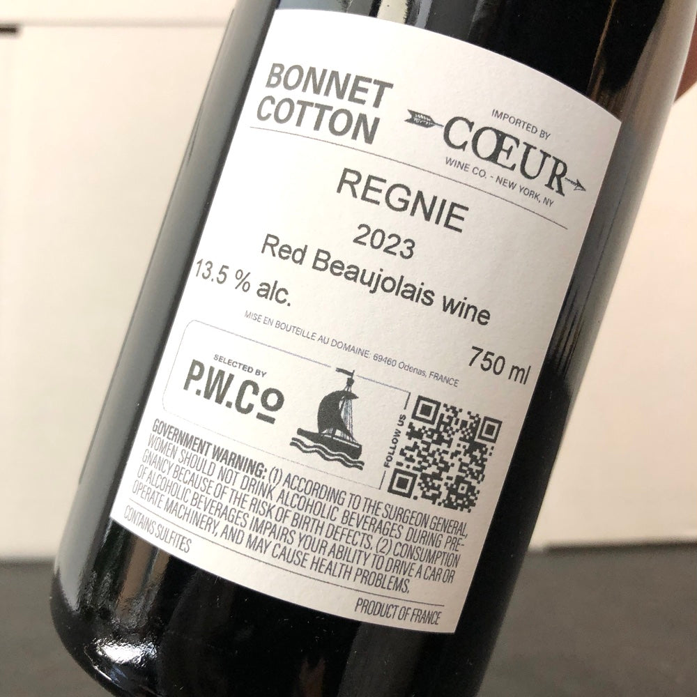 2023 Bonnet Cotton, Regnie Les Buillats, Beaujolais, France