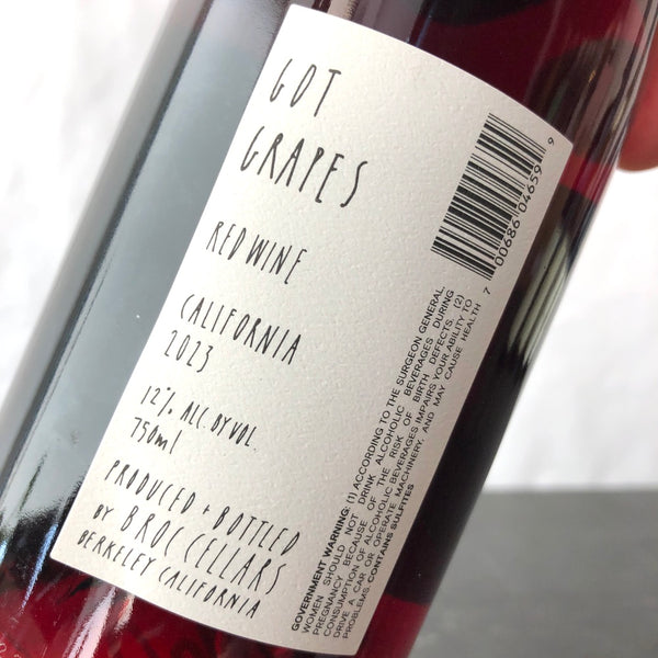 2023 Broc Cellars 'Got Grapes' Red, Solano County, USA