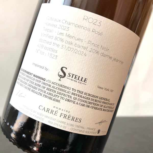 2023 Carre Freres Coteaux Champenois Rose, Champagne, France