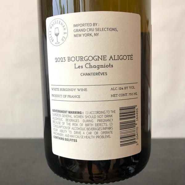 2023 Chantereves Bourgogne Aligote Les Chagniots Burgundy, France