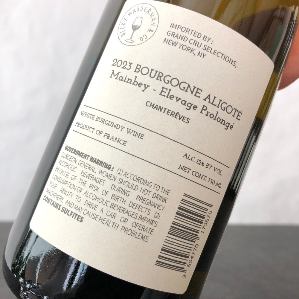 2023 Chantereves Bourgogne Hautes Cotes de Beaune Mainbey 'Elevage Prolonge', Burgundy, France