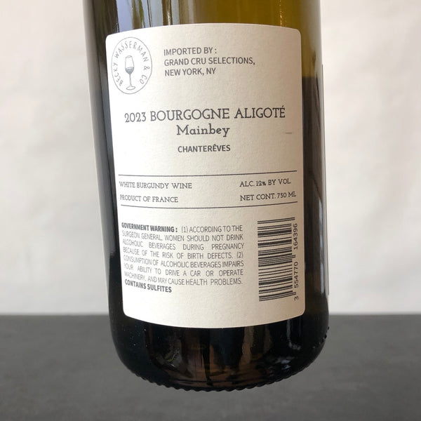 2023 Chantereves, Bourgogne Aligote Mainbey, Burgundy, France